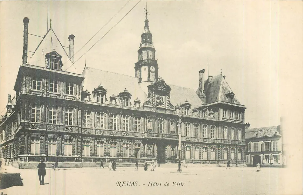 Reims — Hotel de Ville — editor não identificado - Frente