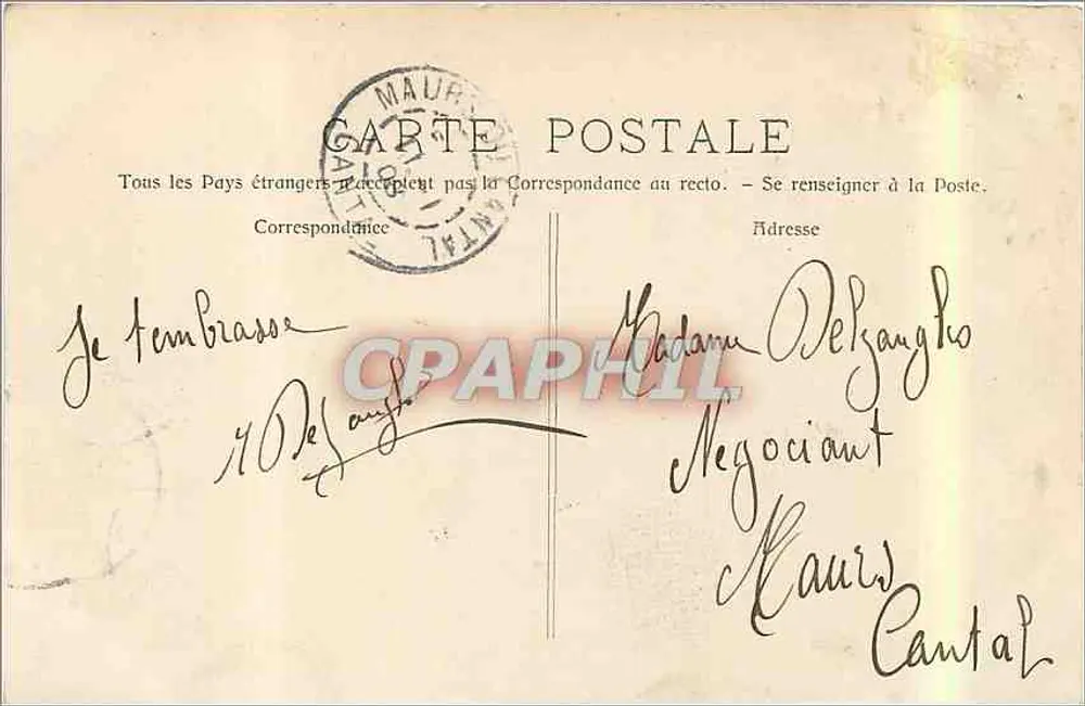 Nîmes - As Arenas — Bilhete postal antigo n°1198, editor impreciso - Verso