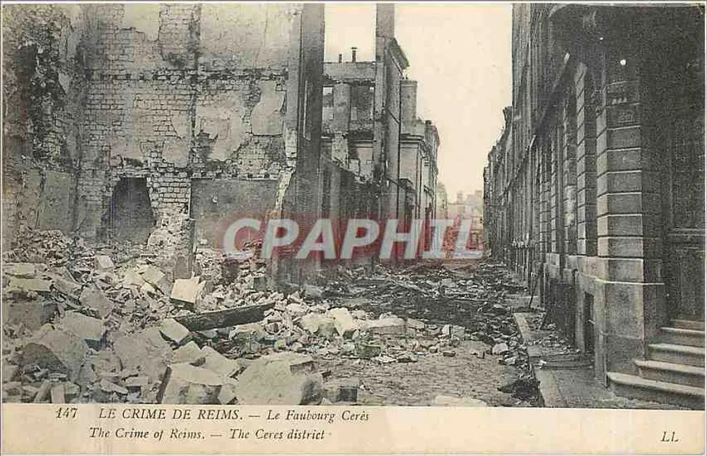 Le Crime de Reims — Le Faubourg Ceres — L.L. - Recto