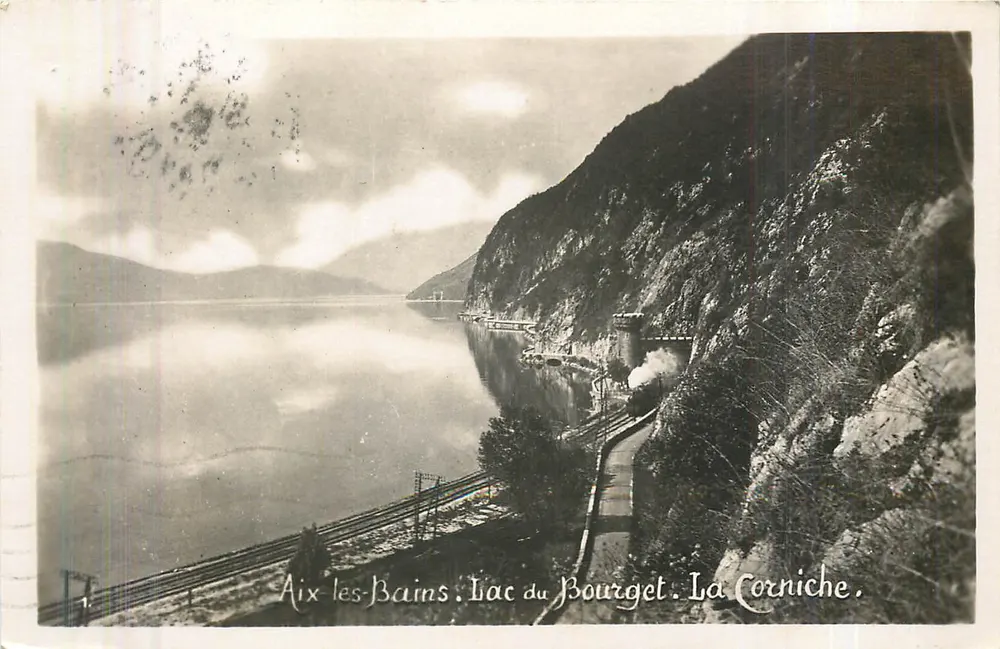 Aix-les-Bains. Jezioro Bourget. La Corniche — L. Blanc, Fot. Wydawca, Montmélian - Awers