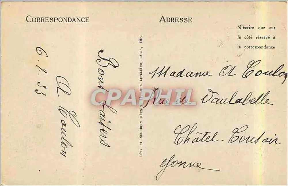NANTES — Das Schloss — Grand Logis und Ducal Palace (15. Jahrhundert) — ND - Rückseite