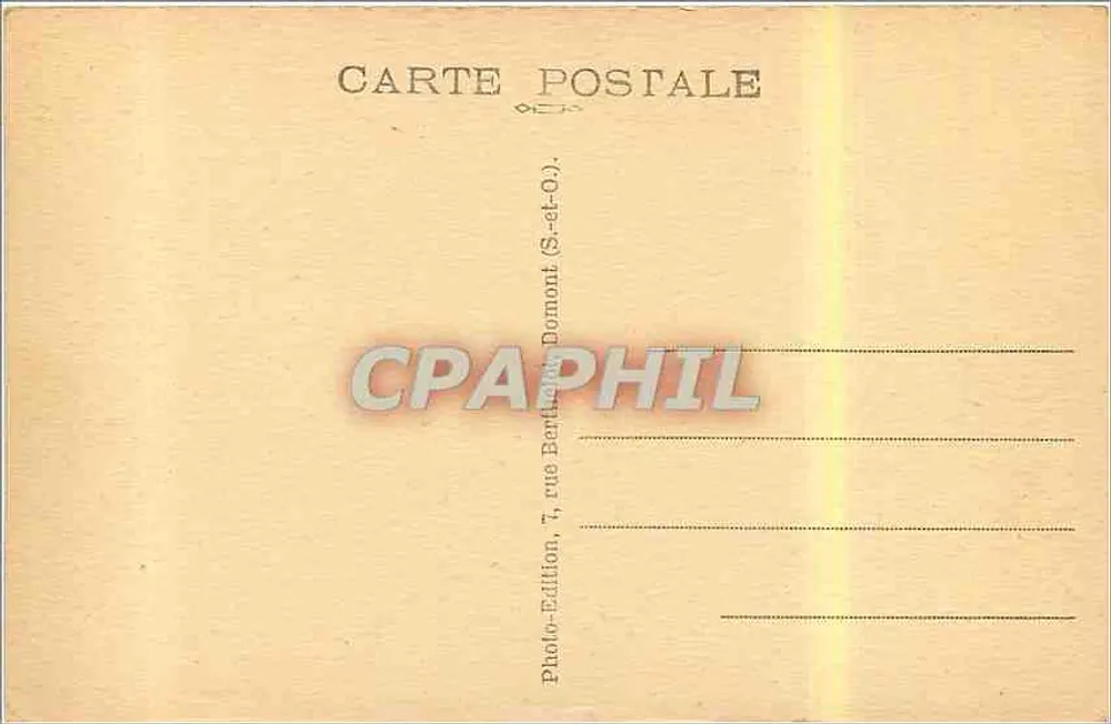 Chantilly (Oise) — O Castelo da Rainha Branca — Photo-Édition - Verso