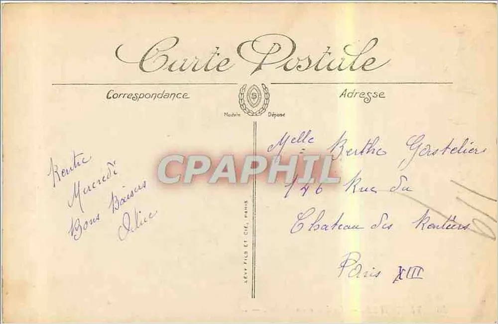 Trouville — La Place du Casino — Éditeur LL, n° 18 - Verso