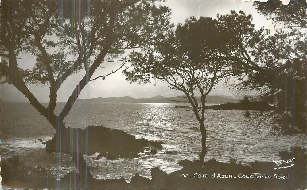 Côte d'Azur — Pôr do Sol — Éditions Françaises, n° 108 - Frente