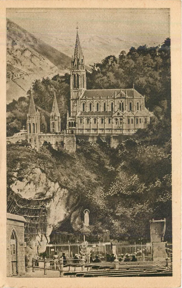 Lourdes — A Gruta e a Basílica — Édit. do Filaire de Lourdes - Frente