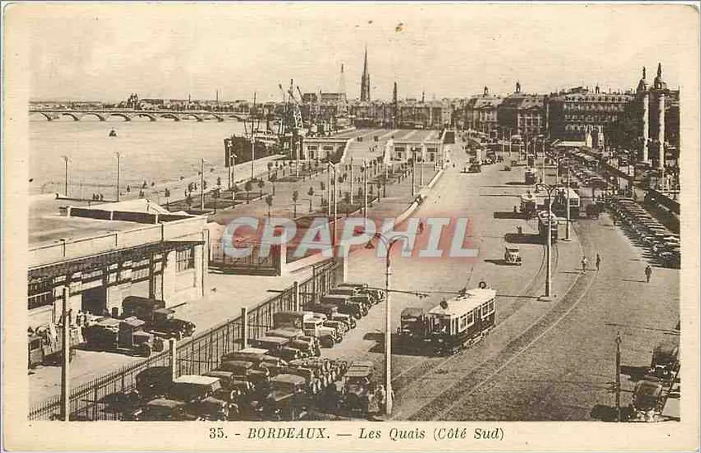 Bordeaux — Os Quais (Lado Sul) — n°35 - Frente