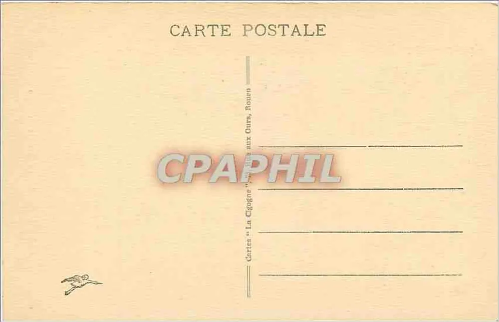 Rouen - A Grande Relógio — editor Cartes 'La Cigogne' aux Ours, Rouen, n° 458 - Verso