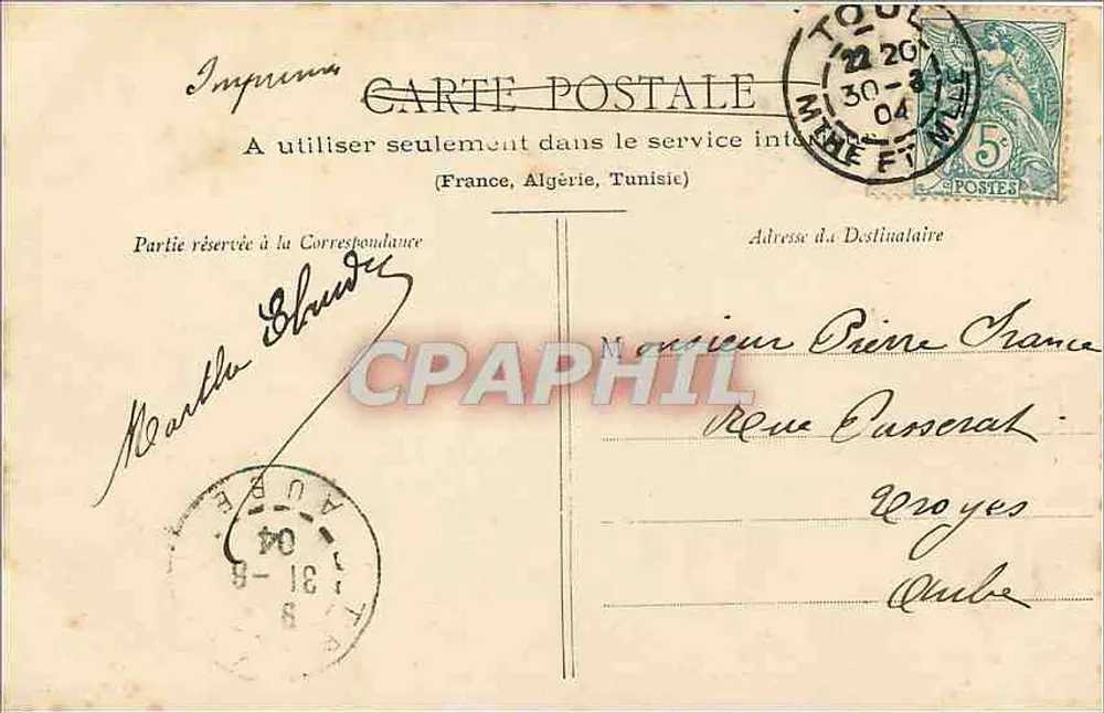 Toul Ilustrado — A Catedral — Fototipia A. Bergeret e Cie, Nancy - F. Poirat, Toul - Verso