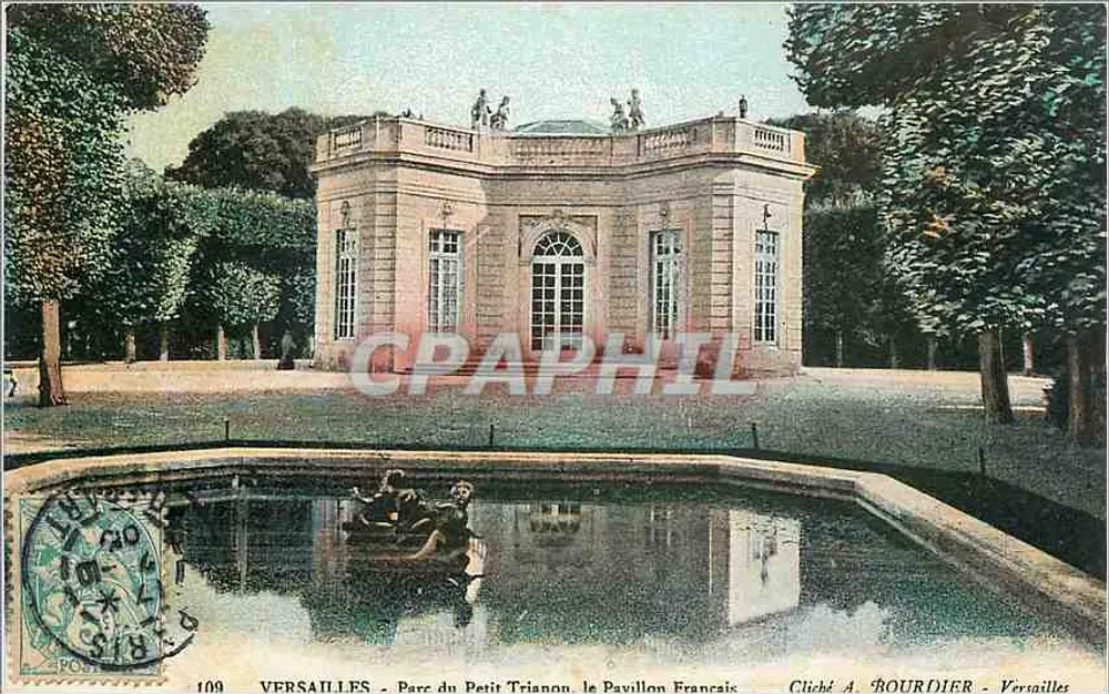 Versailles - Parc du Petit Trianon, le Pavillon Français — Cliché A. BOURDIER - Versailles - Recto
