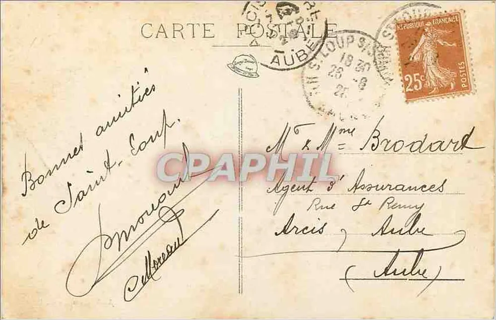 LUXEUIL-les-BAINS — Partie arrière des Thermes — Éditeur Mathieu, n° 135 - Verso