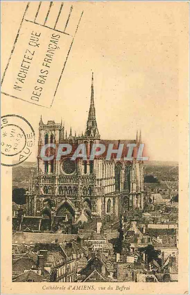 Catedral de AMIENS, vista do Campanário — Editor: E. Regnaut, n° 1063 - Frente