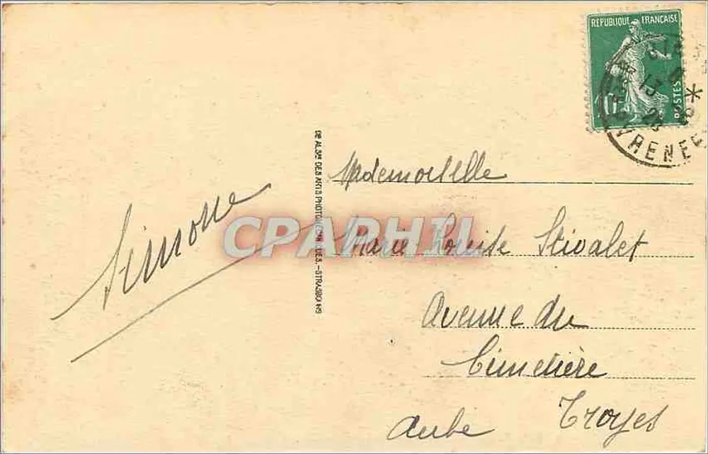 Biarritz - Casino Municipal - Gros Temps - Verso