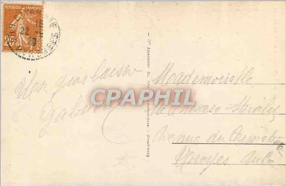 Gavarnie - Chegada ao Circo — Bilhete postal antigo n°36, editor Gavarnie - Verso