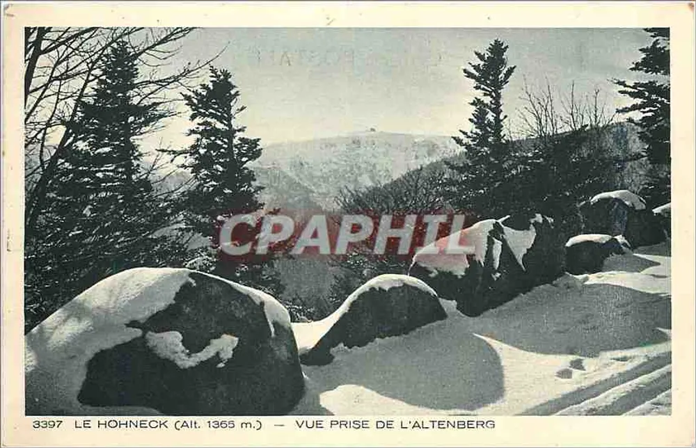 Le Hohneck (Alt. 1365 m.) — Vue prise de l'Altenberg — Édition Henri Früicker - Recto