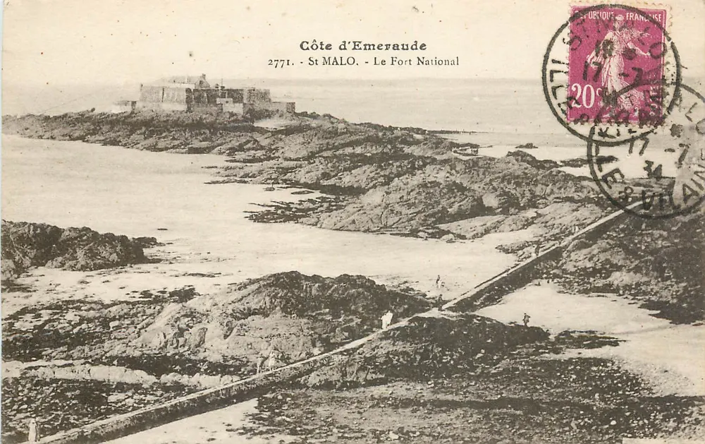 Côte d'Emeraude - St MALO - Le Fort National — Verlag Laurent & Bannes, Nr. 27771 - Vorderseite