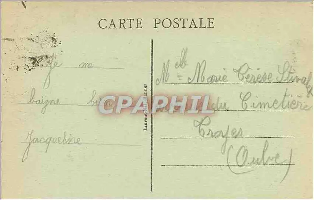 Côte d'Emeraude - St MALO - Le Fort National — Verlag Laurent & Bannes, Nr. 27771 - Rückseite