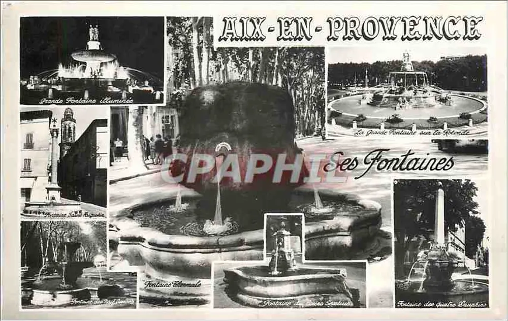 Aix-en-Provence — Suas Fontes — Sociedade Éditions Interdite - Frente