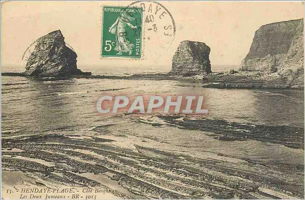 Hendaye-Plage - Les Deux Jumeaux - Côte Basque - BR-3013 - Frente