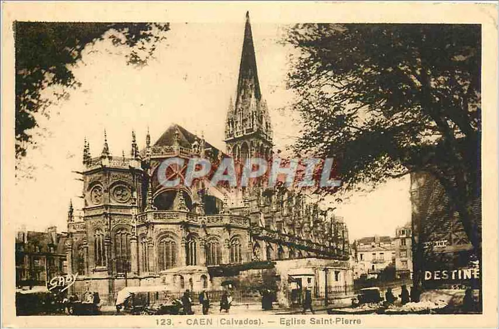 Caen (Calvados) — Igreja de São Pedro — Sady - Frente