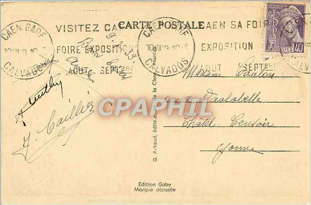 Caen (Calvados) — Igreja de São Pedro — Sady - Verso