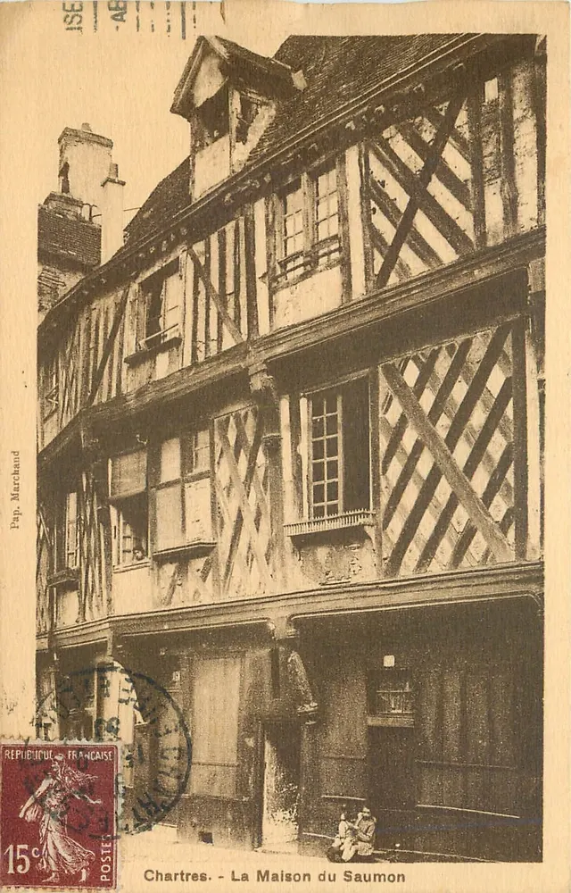 Chartres - A Casa do Salmão — Pap. Marchand, n° 15 - Frente