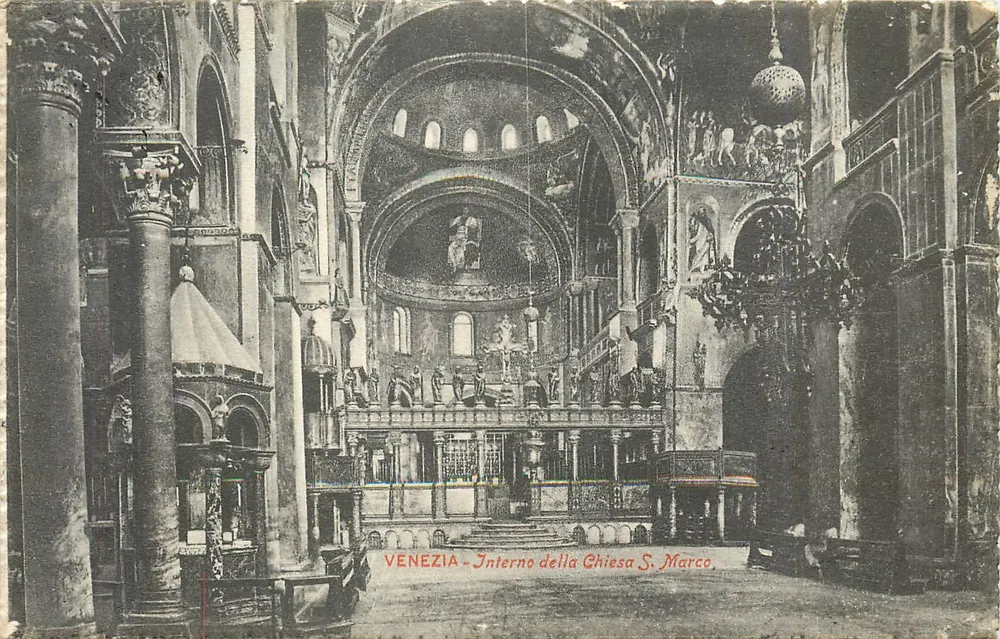 VENEZIA - Interno della Chiesa S. Marco — éditeur inconnu, n° de série non visible - Frente