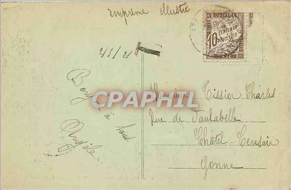 Rouen — A Cour do Palácio de Justiça — Editor não visível - Verso