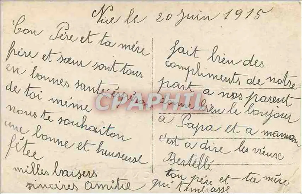 Paisagem fluvial — editor N. NOUER, n° 2635 - Verso