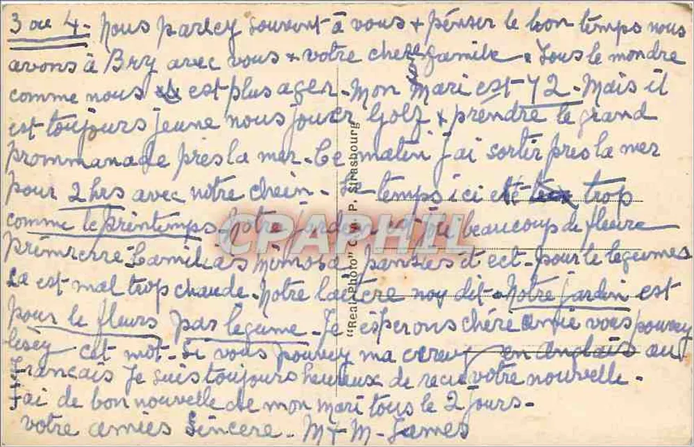 Biarritz — Effet de vagues au Rocher de la Vierge — Éditeur A.P. n°45 - Verso