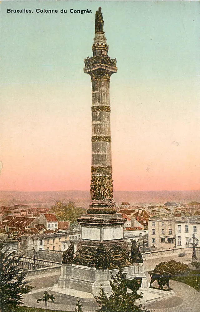 Bruxelles, Colonna del Congresso — editore H. Buggenheim & Co., Zurigo, n° 14213 - Recto