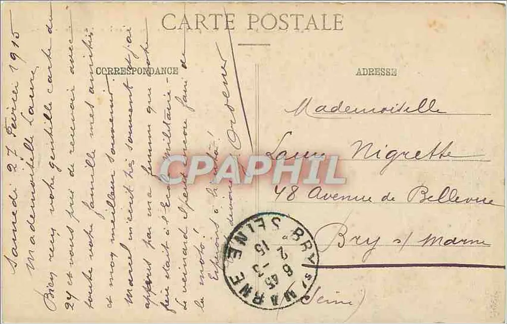 Verdun-sur-Meuse - Allgemeiner Blick (Das Theater und die Kathedrale) - M. C. - Rückseite