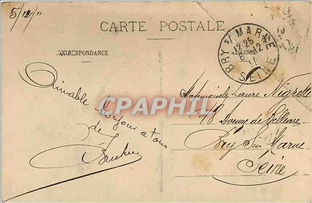 Angers - Jardin du Mail - Allgemeine Vogelperspektive - L. V., Foto. - Rückseite
