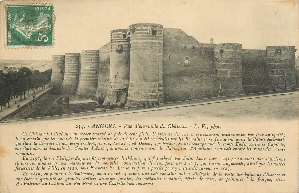Angers — Vista geral do Castelo — L. V., fot. — n° 234 - Frente