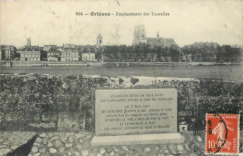 Orléans — Localização das Torres — Editor desconhecido, n° 694 - Frente