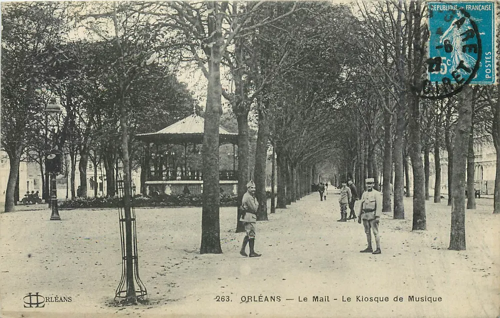Orléans — Le Mail — Der Musikkiosk — Verleger DRLÉANS, Nr. 263 - Vorderseite
