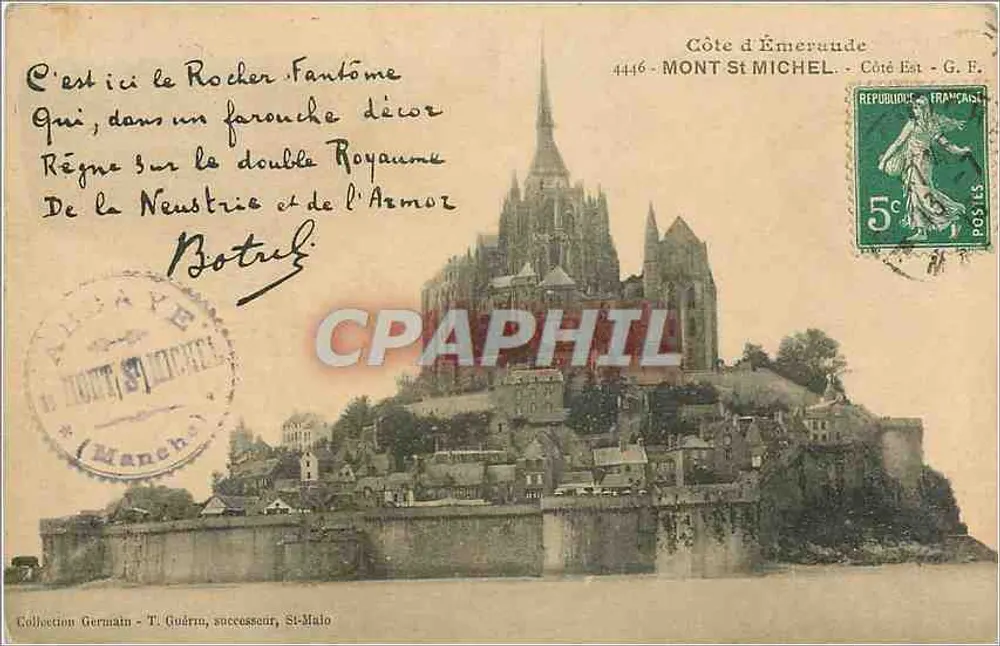 Monte Santo-Mihiel — Costa de Émeraude, lado Leste — G.F. — editor G.F. n°4446 - Frente