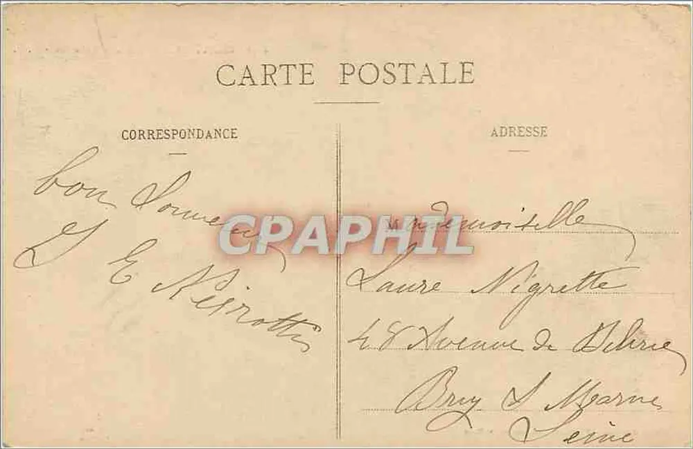 Monte Santo-Mihiel — Costa de Émeraude, lado Leste — G.F. — editor G.F. n°4446 - Verso