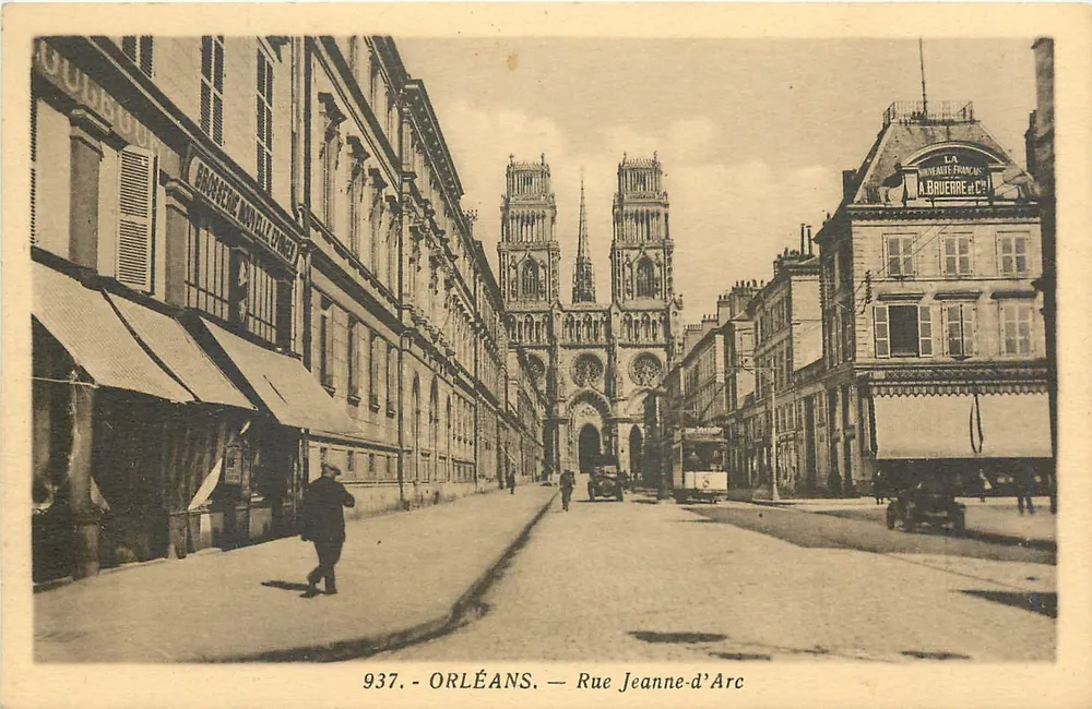 Orléans — Rue Jeanne-d'Arc — Yve André, editor, Orléans - Frente