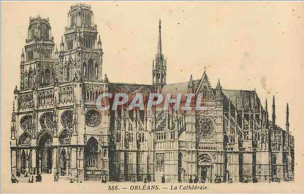 Orléans — A Catedral — editor André Garnier, n° 566 - Frente