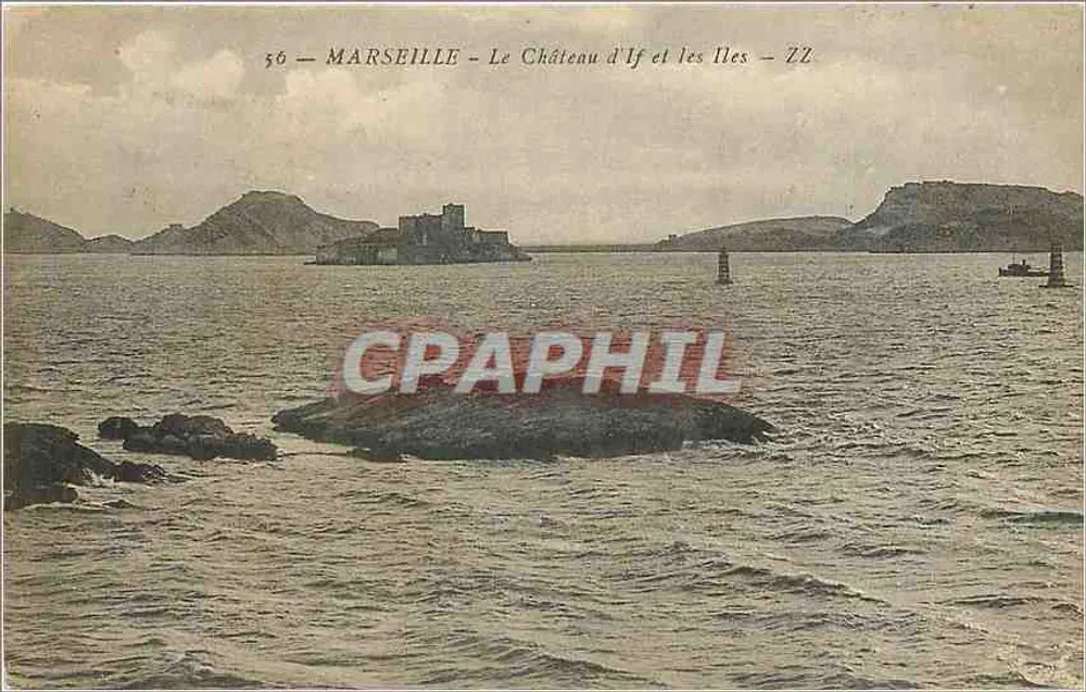 Marseille — O Castelo de If e as Ilhas — ZZ - Frente