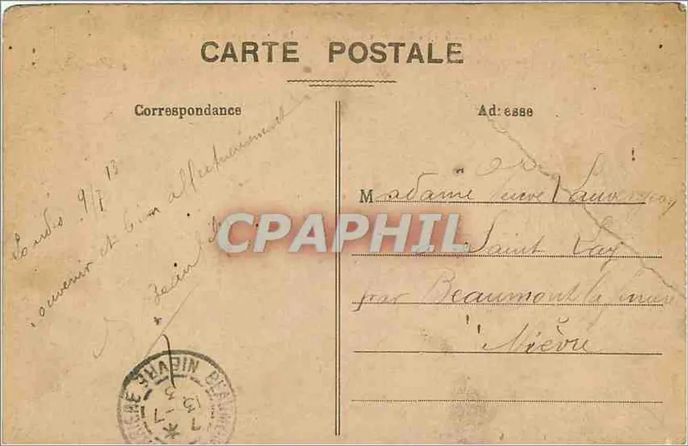 Lourdes - La Statue de Saint Michel - La Croix des Bretons — Édition Alliance Catholique, Lourdes - 5 - Verso
