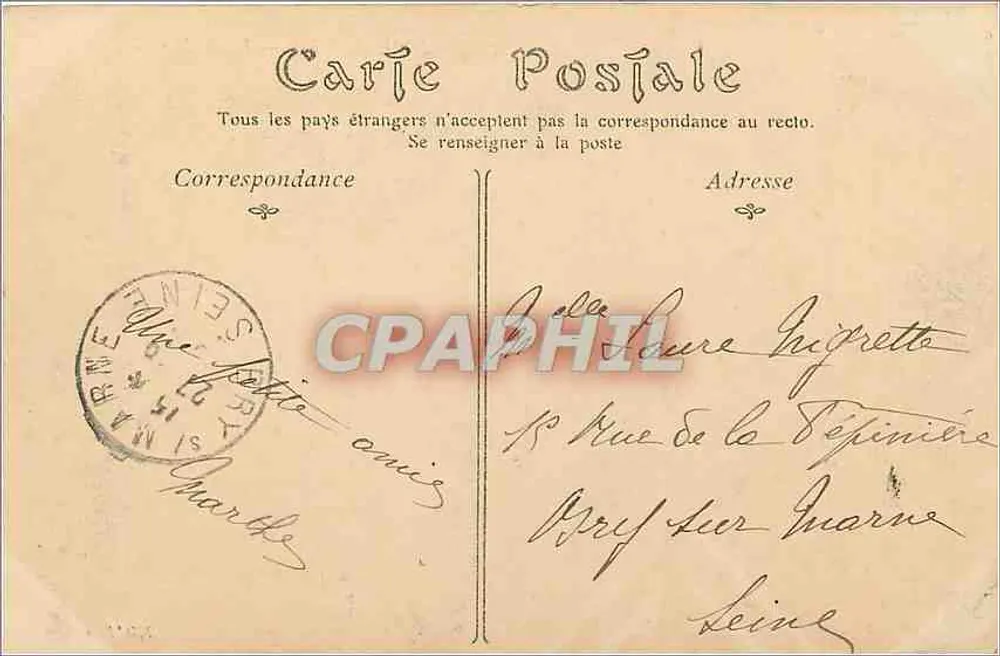 Castelo de CHAMBORD — Fachaça Meridional — Editor não identificado - Verso