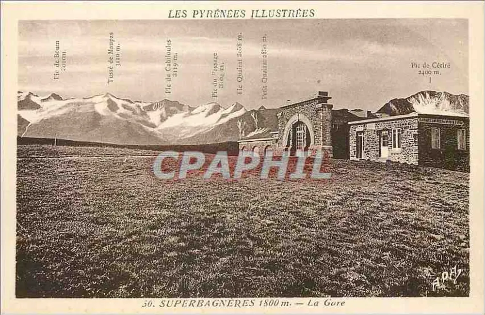 Superbagnères 1800 m. — A Estação — As Pirineus Ilustradas - Frente