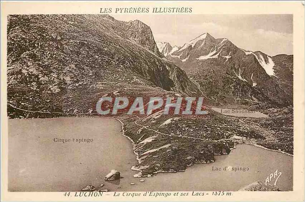 Luchon — O Circo de Espingo e seus Lagos — 1875 m — As Pirineus Ilustradas - Frente
