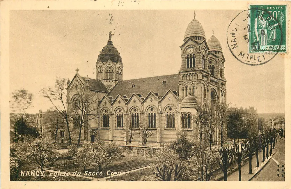 NANCY. Chiesa del Sacro Cuore — Edizione d'Arte, Nancy, n°38 - Recto