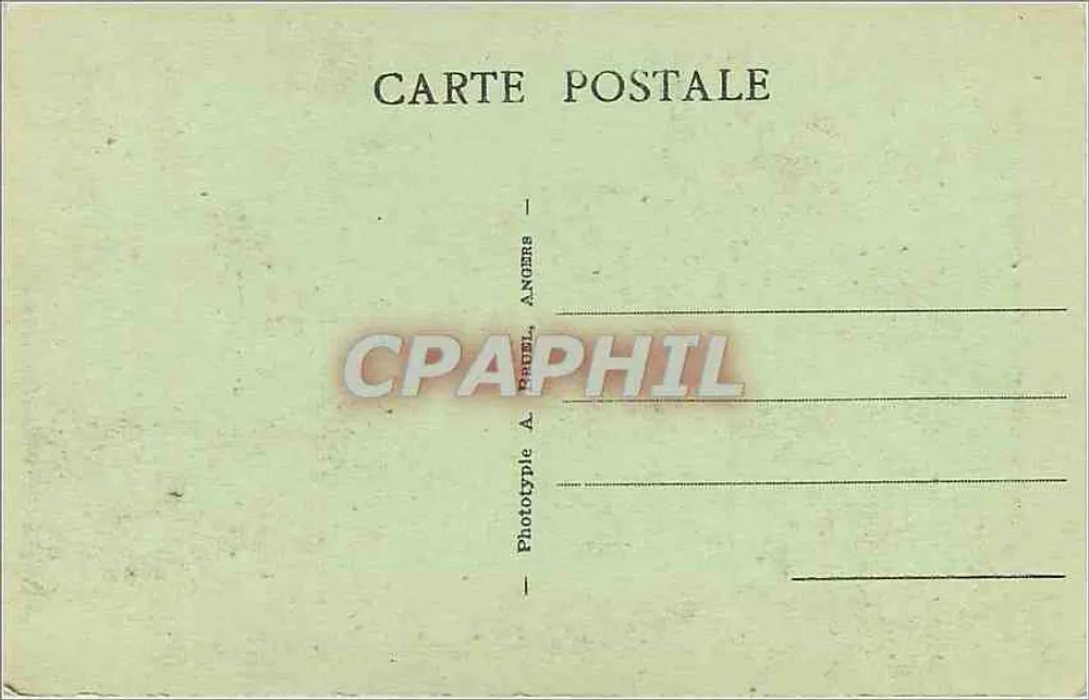 Castelo de CHAMBORD — A Lanterna — Fototipia A. BRUEL, ANGERS - Verso