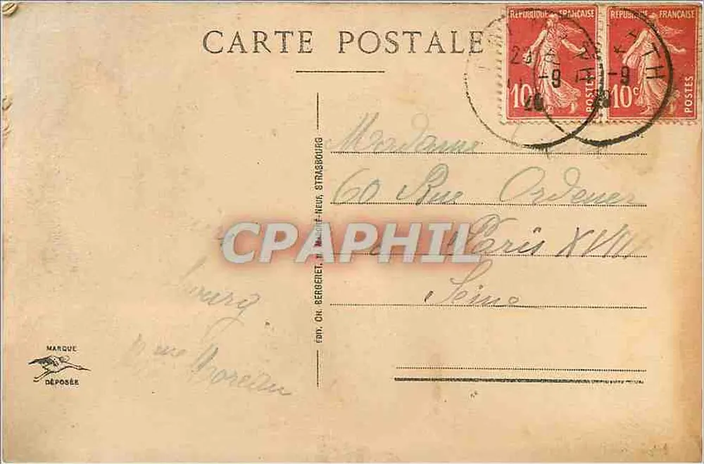 Strasbourg - A Catedral — editor não identificado, n° de série 2 - Verso