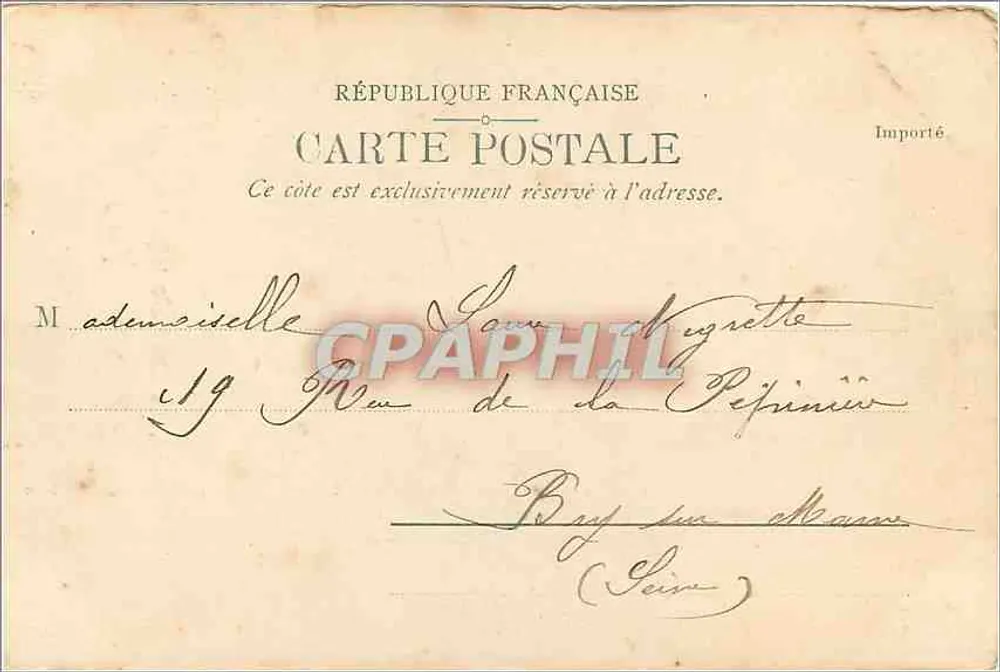 Buttes Chaumont, Die Laterne und die Hängebrücke — Paris — St. & Co. & D. 10083 - Rückseite