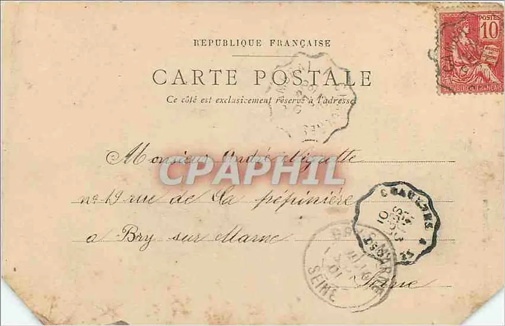Palácio do Trocadéro — Paris — Ed. Laussedat, n° 14 - Verso