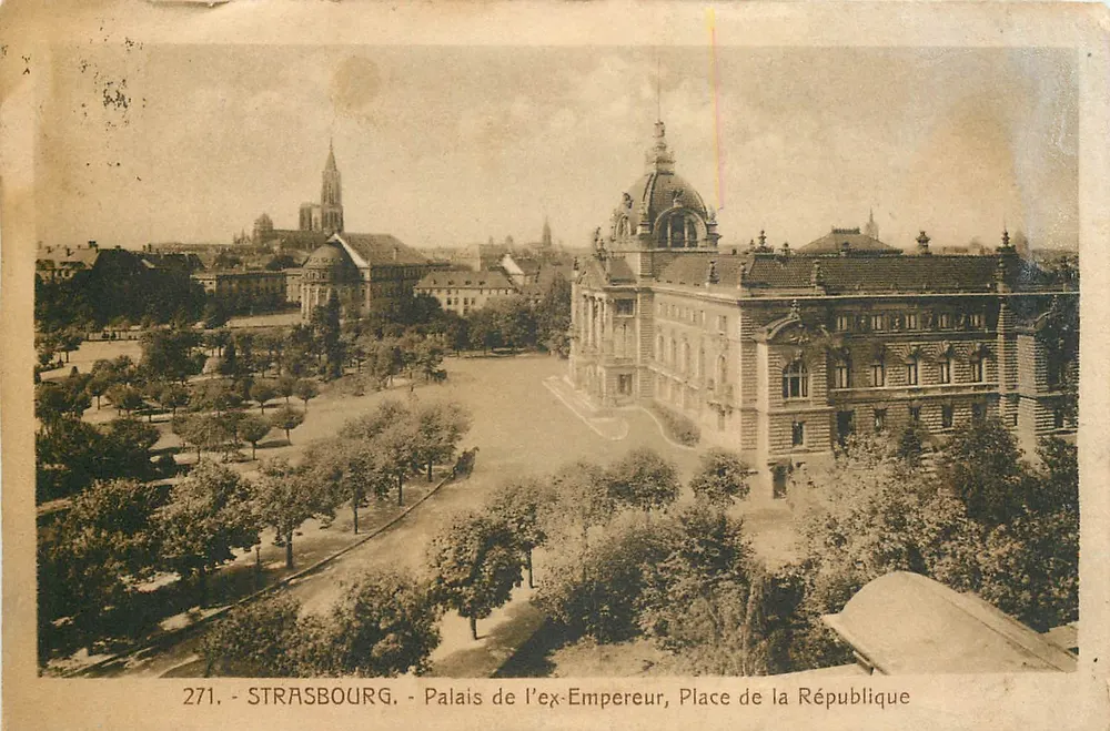 Strasbourg - Palast des ehemaligen Kaisers, Place de la République — Verlag Marquès, n° 271 - Vorderseite